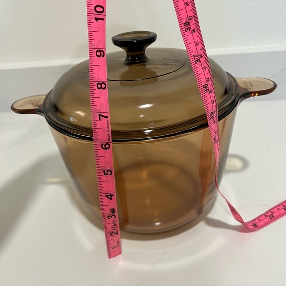 Visions 3.5L Amber Kitchen Cookware Stock Pot w/ Lid - Picture 14 of 16
